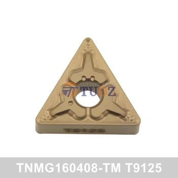 100% Оригинальные твердосплавные пластины TNMG160408-TM T9125 T9225 R0.8 TNMG 160408 -TM TNMG160408 Токарный станок с ЧПУ Токарные инструменты