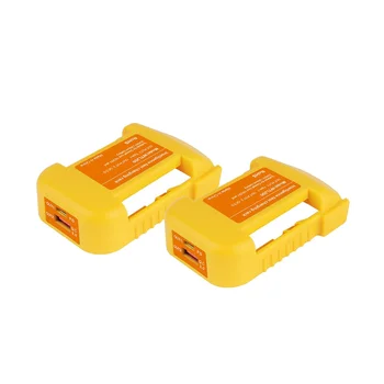 2 Комплекта USB-зарядного устройства для аккумулятора Dewalt 20V, 2 USB-держателя с быстрой зарядкой Type-C