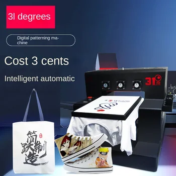 31 градусный принтер a3uv, маленькая печатная машина для одежды, футболка, текстильная одежда с рисунком, цифровая печатная машина