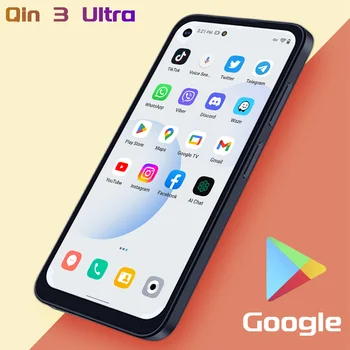 Глобальная версия Qin 3 Ultra Добавить Google MTK G99 5,02 Дюймов 8 ГБ 256 ГБ Wifi Bluetooth 5,2 Разблокировка отпечатков пальцев Сенсорный экран Смартфона