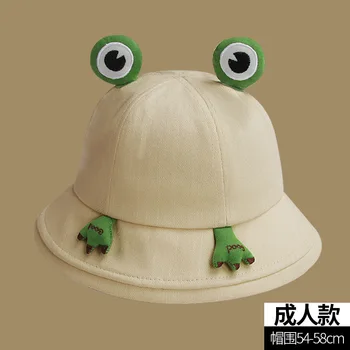 Женская летняя персонализированная модная милая Рыбацкая шляпа для родителей и детей, Японская шляпа для бассейна, зонт и солнцезащитная шляпа