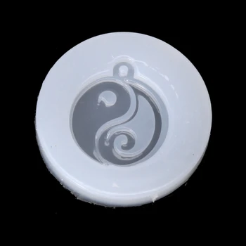 Китайский стиль Тай-чи Нефритовый кулон Буддизм Силиконовая форма Смола DIY ювелирная форма