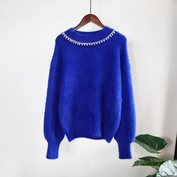 Новый свободный короткий свитер для беременных женщин 2021 года, пуловер черного цвета