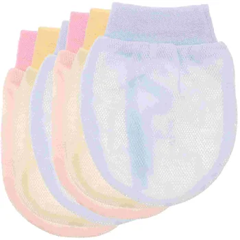 Перчатки от царапин на лице, Варежки, для маленьких мальчиков 6-12 месяцев, для защиты от сосания большого пальца, для новорожденных, без принадлежностей