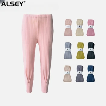 Плиссированные брюки ALSEY Miyake, Девять осенних Новых Брюк Organ, Плиссированные брюки для маленьких ног, Темпераментные Элегантные драпированные женские повседневные брюки