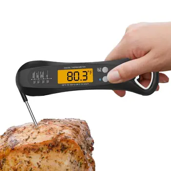 Цифровой Пищевой Термометр, Кухонный термометр с мгновенным считыванием, Термометр для мяса, Водонепроницаемые Кухонные Инструменты для приготовления пищи на гриле Барбекю