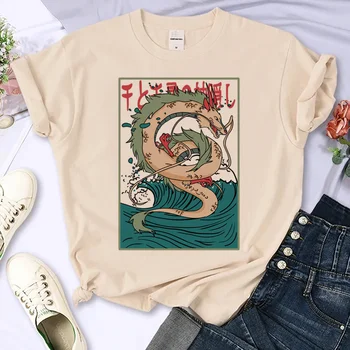 японская футболка с рисунком аниме, женская футболка с рисунком аниме для девочек, уличная одежда